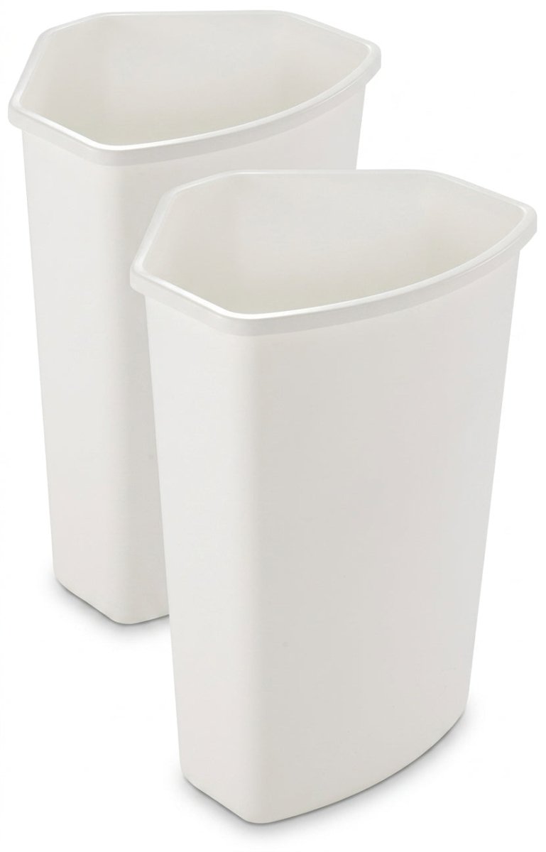 2-Pack White KV 30L (32 Qt) Replacement Waste Bin for Triple Corner Recycling System - KI Home