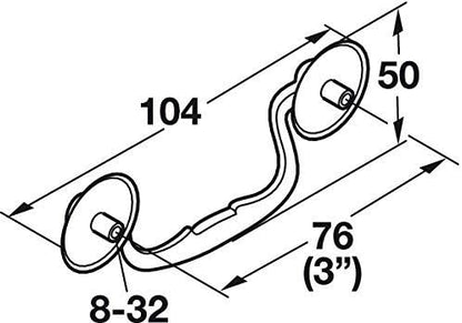3" Center - to - Center Classic Drop Knocker Bail Cabinet Handle Drawer Pull Antique English - KI Home