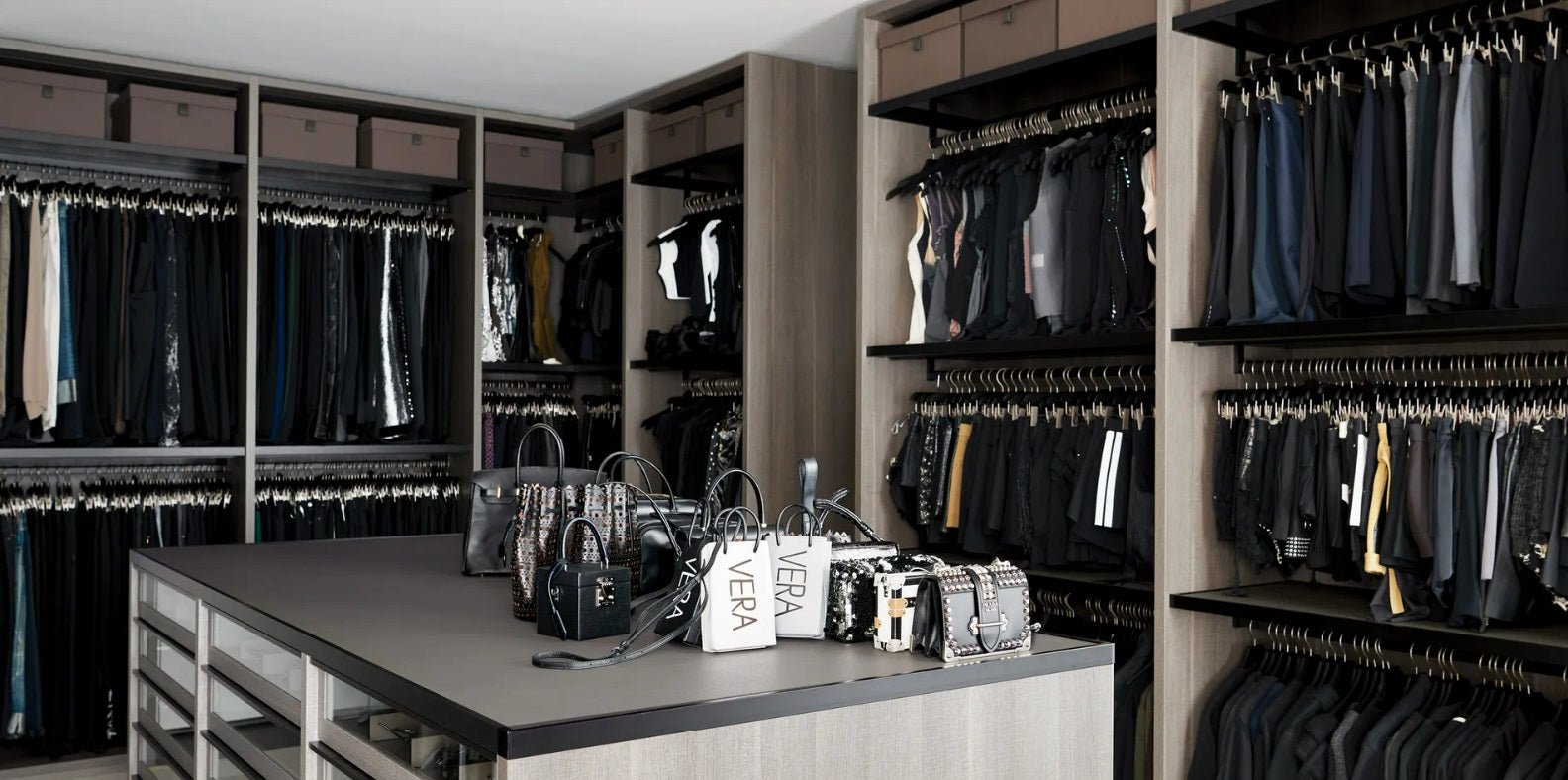 3 - Piece Oval Wardrobe Closet Rod Kit - Matte Black Aluminum with End Caps - KI Home