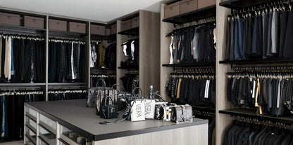 3 - Piece Oval Wardrobe Closet Rod Kit - Matte Black Aluminum with End Caps - KI Home