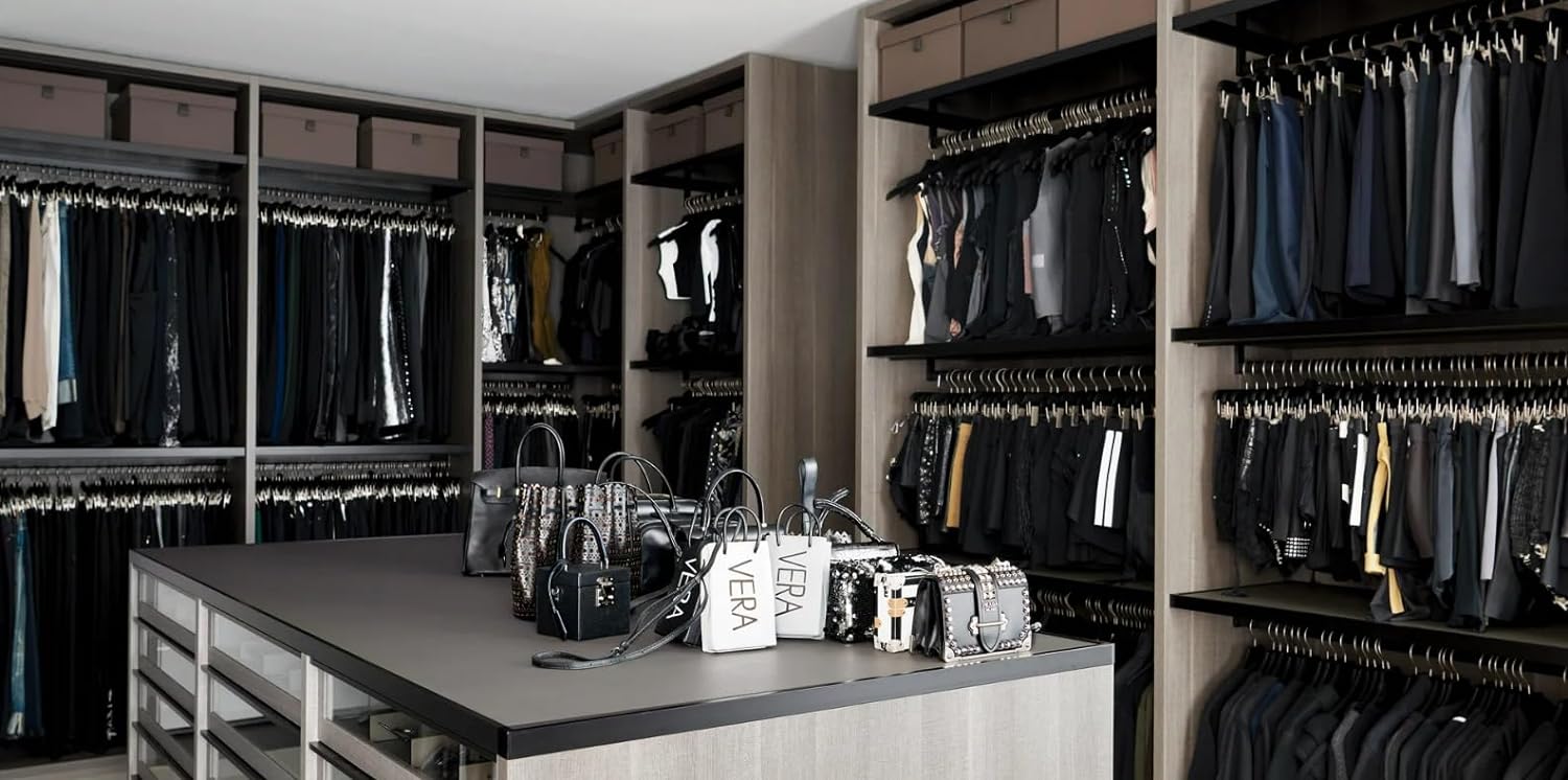 3 ProPack Kit (9 Pieces) Oval Wardrobe Tube Matte Black Closet Rods with End Caps 18 inches to 96 inches Lengths - KI Home