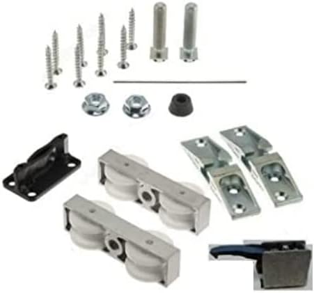 HAWA Junior 80/Z Single 176 Lb. Sliding Door Hardware Fitting Set Top Hung System with Upper Track 6' 6 3/4"