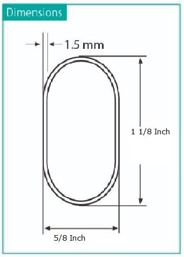 8 Feet Long Oval Wardrobe Closet Tubing Rod Application Clothes Hanging - 96 Inch Length