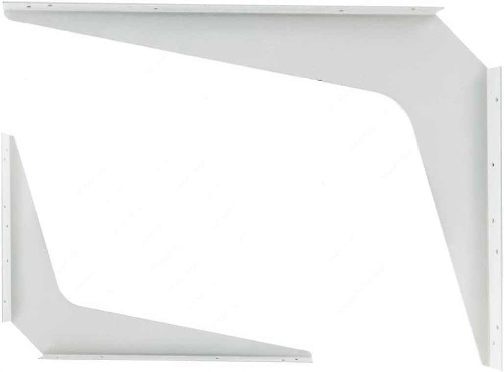 Kolossus One Pair Workstation Heavy-Duty Steel Construction Reversible Brackets (Left and Right) with 45 Degree Notch