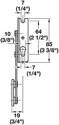 Heavy-Duty Steel Bench Seat Hinges with Spring for Seat Tops Weighing 8 - 12 kg (17.6 – 26.4 lbs) - Pair (Left and Right) Made In Hungary