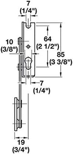 Heavy-Duty Steel Bench Seat Hinges with Spring for Seat Tops Weighing 8 - 12 kg (17.6 – 26.4 lbs) - Pair (Left and Right) Made In Hungary