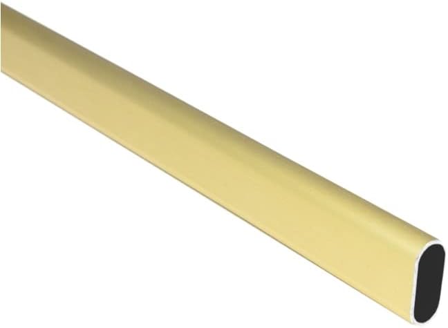 8 Feet Long Oval Wardrobe Closet Tubing Rod Application Clothes Hanging - 96 Inch Length