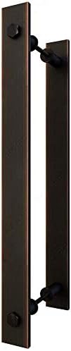 Richelieu Hardware Stylish Rustic Style Barn Door Double Handle 11-13/16 Inch Center to Center Passage Sliding Door Pull