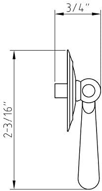 3.5" Center - to - Center Elements Kingsport Bail Style Cabinet Pull Drawer Handle with Round Rosettes - KI Home