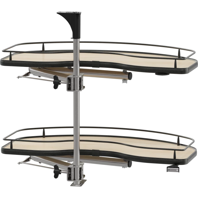 Vauth-Sagel VS CORNERSTONE® Swing Scalea Independant movement 2-Shelf Lazy Susan for Blind Corner Cabinets