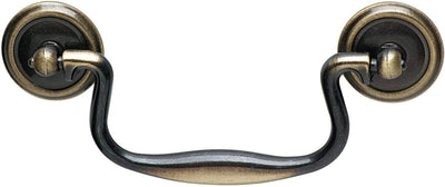4" Center - to - Center Classic Drop Knocker Bail Cabinet Handle Drawer Pull Antique English - KI Home