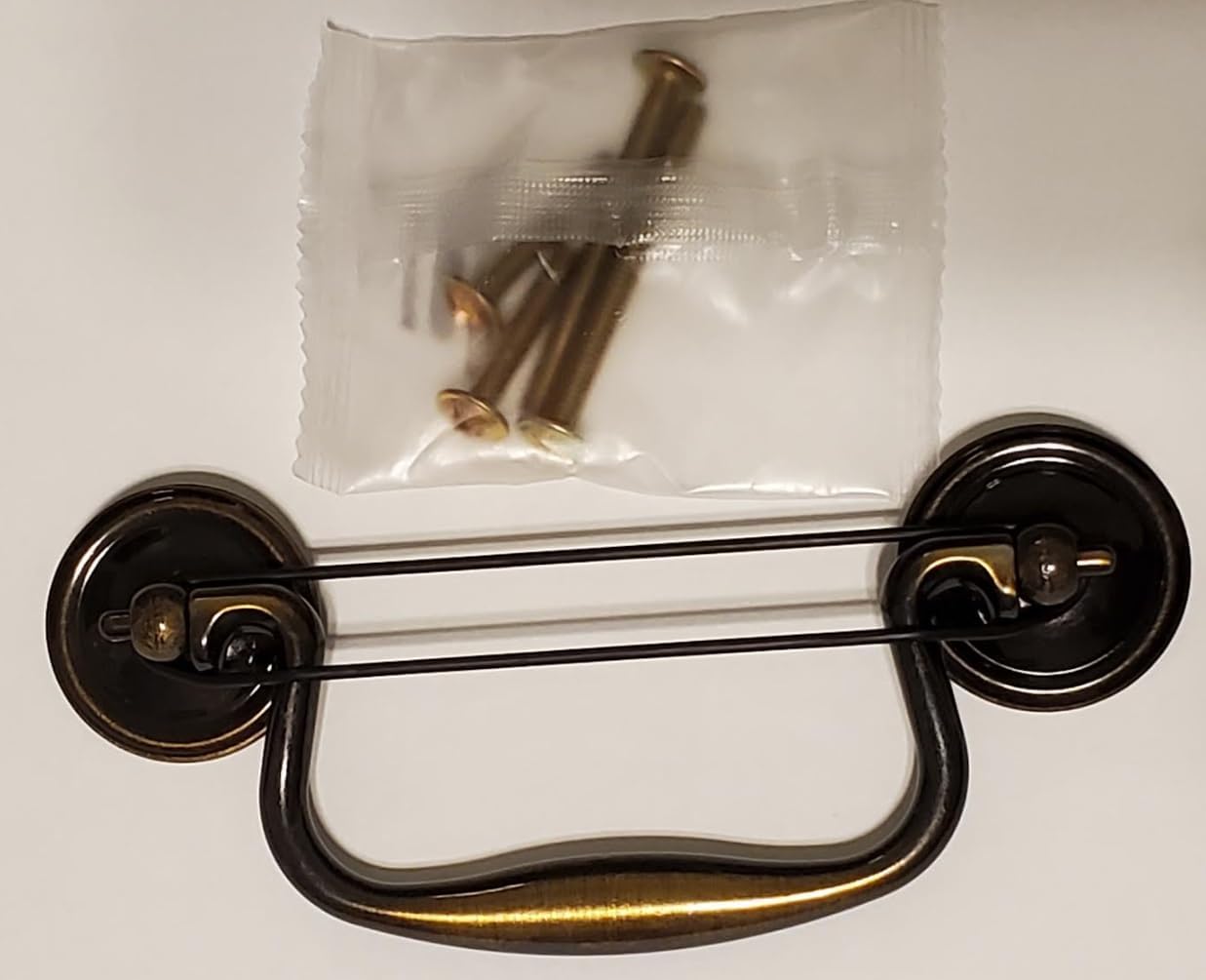 4" Center - to - Center Classic Drop Knocker Bail Cabinet Handle Drawer Pull Antique English - KI Home