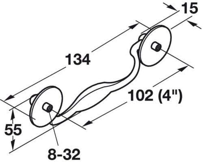 4" Center - to - Center Classic Drop Knocker Bail Cabinet Handle Drawer Pull Antique English - KI Home