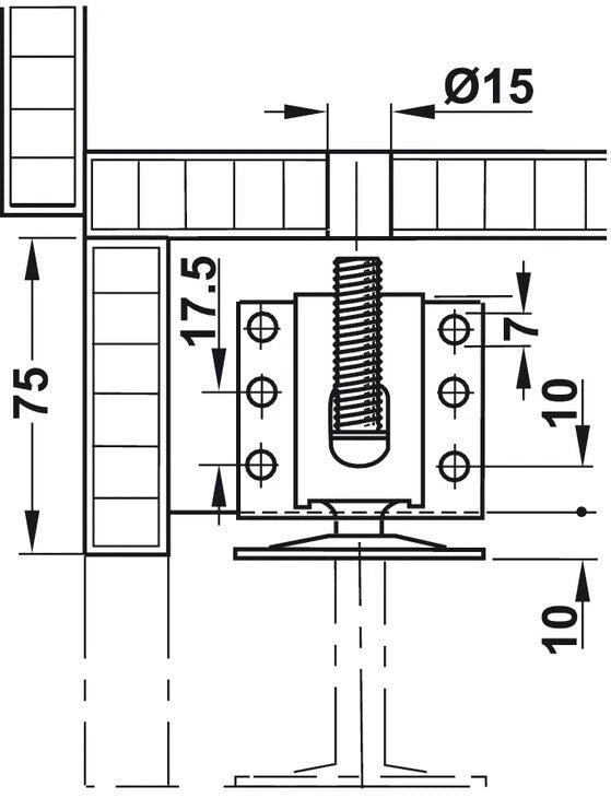 4 - Pack Heavy Duty Adjustable Furniture Leg Leveler Foot Brackets – 800 lbs. Capacity, Steel Construction - KI Home