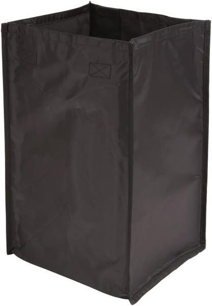 TAG Hardware Set of 2 Black Steel Hamper Replacement Handles with Non-Slip Rubber End Caps