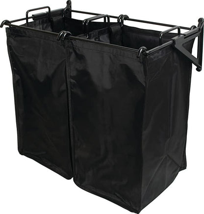 TAG Hardware Premium Tilt-Out Hamper with Removable Black Nylon Bag(s) – Space-Saving Laundry Storage