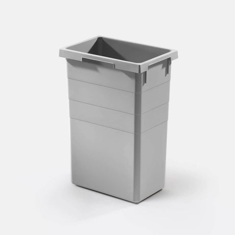 Hailo US Cargo 15 Full Access 52 Liters Waste Bin Soft-Close Pull-Out Organize Space Saver Organizer (1 x 37 + 1 x 15 Liter Bins)