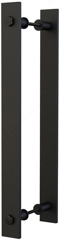 Richelieu Hardware Stylish Rustic Style Barn Door Double Handle 11-13/16 Inch Center to Center Passage Sliding Door Pull