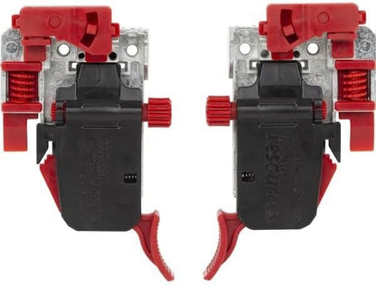 One Pair – 6-Way Adjustable Undermount Release Clips for USE-Series Drawer Slides – Heavy-Duty Zinc Base, Left & Right