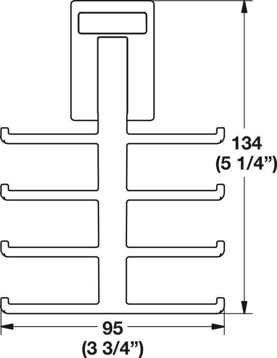 TAG Hardware Ultimate 3-Case Pack Organization Rack