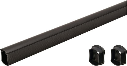 Custom Cut-to-Size Concave Closet Rod | Made-to-Order Wardrobe Hanging Rod with Supports