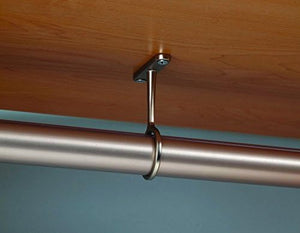 TAG Hardware Suspended Center Closet Rod Support Bracket for Standard 1-5/16" Diameter Closet Rods, Steel