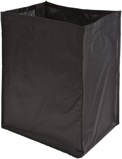 TAG Hardware Set of 2 Black Steel Hamper Replacement Handles with Non-Slip Rubber End Caps