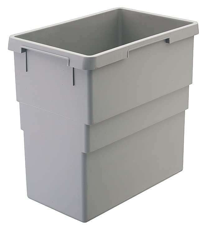 Hailo 29 Liters Replacement Waste Bin Euro Cargo Trash 30.64 Quart Capacity Gray