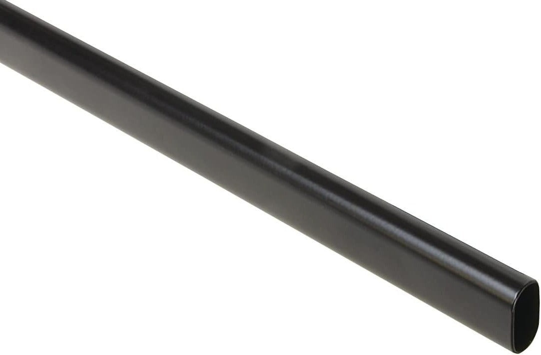 6-Case Pack 8 Feet Long Oval Wardrobe Closet Tubing Rods Application Clothes Hanging - 96 Inch Length