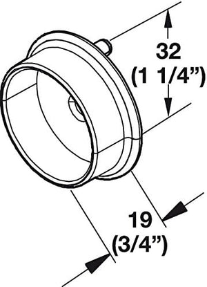 Richelieu 8 feet long Lighted Aluminum 1-5/16" Round Closet Rod with LED – Complete Kit