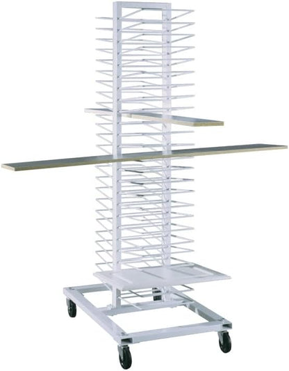 Removable Replacement White Metal Shelves for Heavy Duty Material Handling Panel Drying Rack