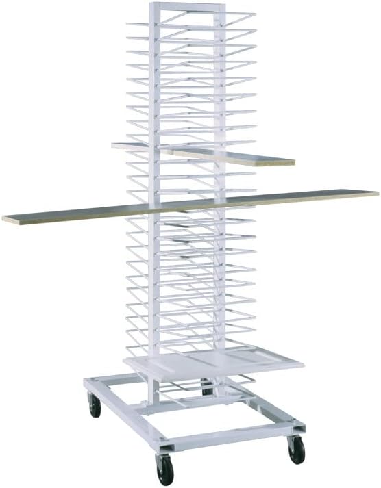 Removable Replacement White Metal Shelves for Heavy Duty Material Handling Panel Drying Rack