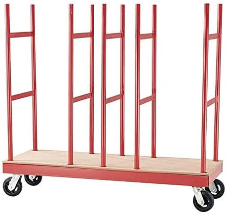 Hafele 2000 Lbs. Capacity Heavy Duty Metal Construction Material Handling Lateral Cart