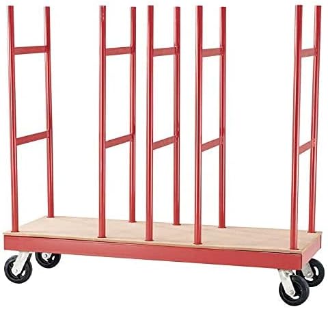 2000 Lbs. Capacity Heavy Duty Steel Construction Material Handling Lateral Cart