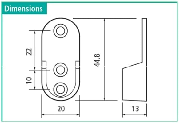 1 Pair Oval Metal Wardrobe Rod Tube Open End Support Cap Flanges with Installation Screws