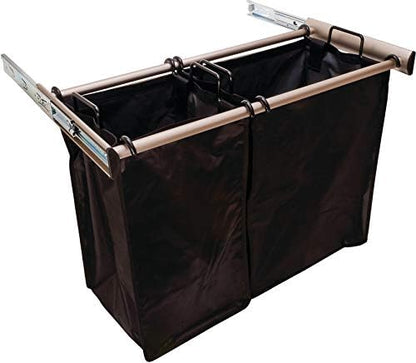 TAG Hardware Premium Full Extension Pullout Laundry Hamper with Removable Bag(s) and Handles