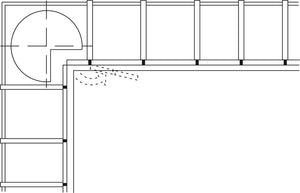 Heavy-Duty Full Inset Adjustable Concealed Pie-Cut Corner Cabinet Door Hinge – 78° Opening