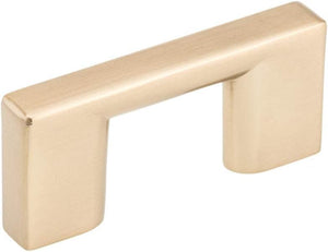 Richelieu Hardware 1-1/4 in (32 mm) Center-to-Center Contemporary Cabinet Drawer Pull Champagne Bronze