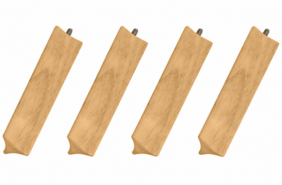 Set of 4 Hafele Triangular Wooden 6.28" High Pegs for Elemental Wood Peg Board