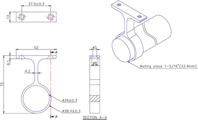 5 - Case Pack – 92" Heavy - Duty Round Closet Wardrobe Steel Rods for Clothes Hanging | 1 - 5/16" Diameter | Matte Black Finish - KI Home