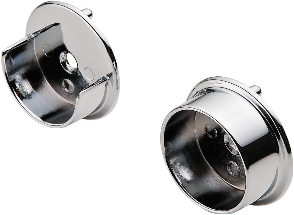 5 - Case Pack 96" Heavy - Duty Round Closet Rods – Chrome - Plated Steel - KI Home