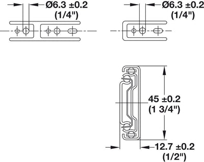 5 - Case ProPack Häfele Matrix BB A45 Full Extension Side - Mounted Steel Ball Bearing Drawer Slide Runners with Rear Brackets - KI Home