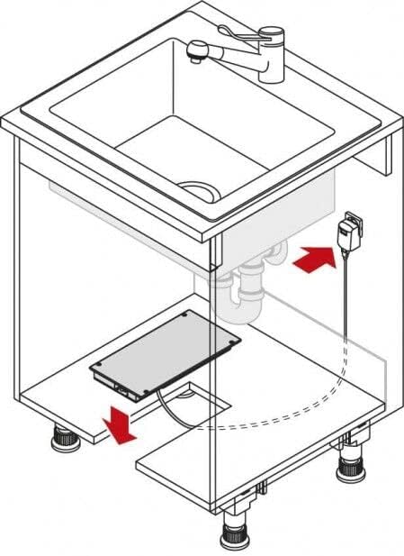 Hafele Libero Hailo 3.0 Electronic Hands free Automatic Cabinet Door Opening System For Base Cabinets