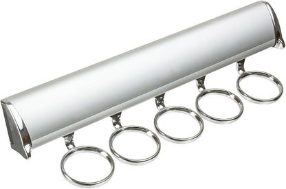 TAG Hardware Premium 5-Ring Full Extension Pullout Closet Wardrobe Scarf Rack
