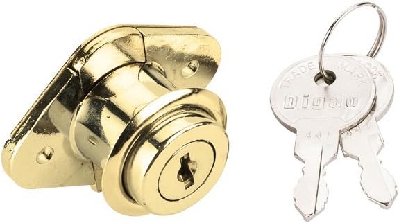 One 7/8" Length Steel Drawer Cabinet Cam Lock