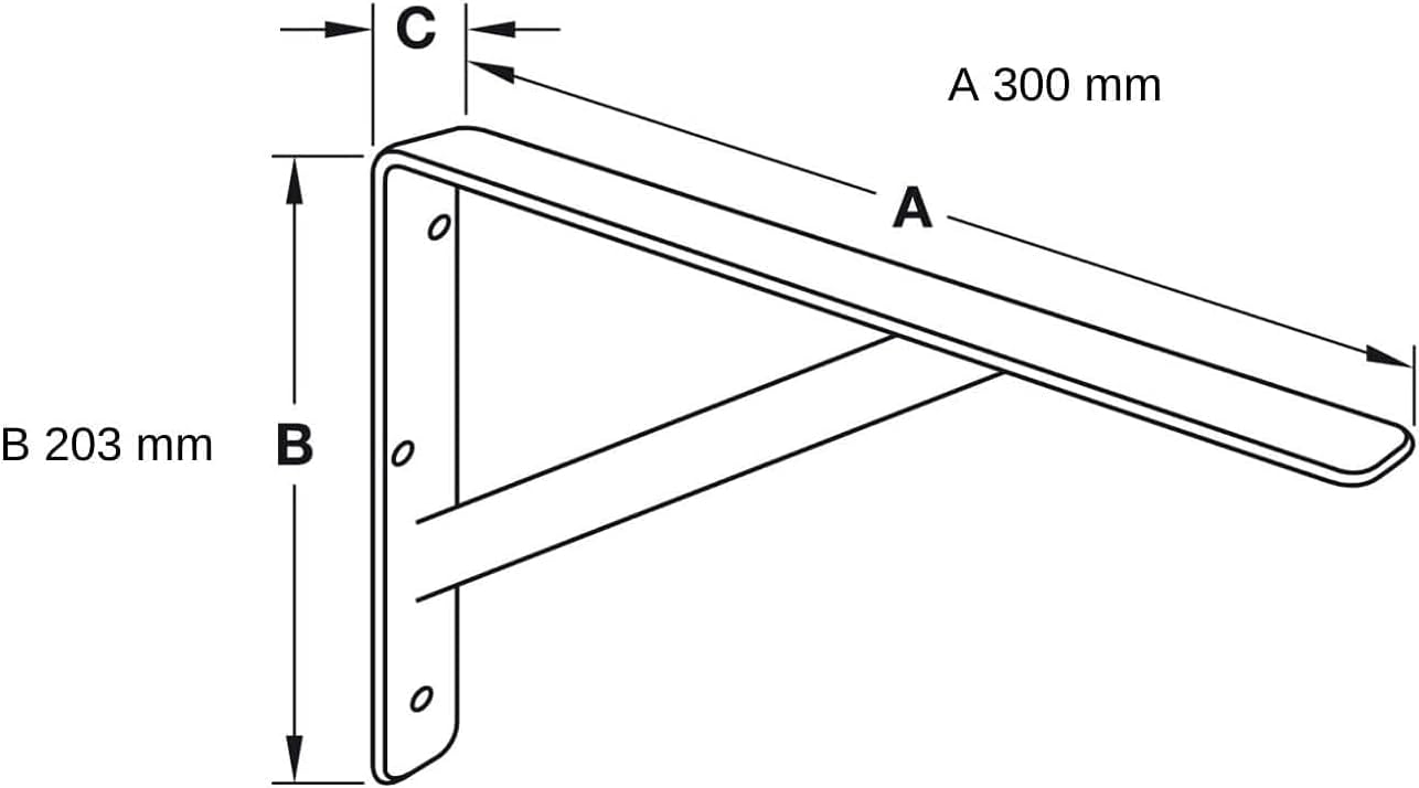 Heavy-Duty Super-L Bracket – 1,200 lbs. Load Capacity Per Pair for Ultimate Strength and Support