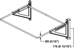 TAG Hardware Premium Tilt-Out Hamper with Removable Black Nylon Bag(s)