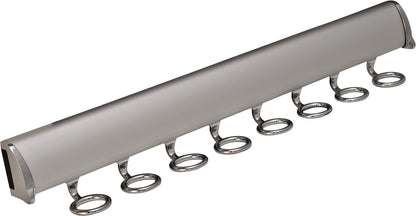 TAG Hardware Premium 8-Hook 17 7/8 Inch Long Full Extension Pullout Closet Wardrobe Scarf Rack
