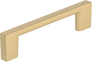 Richelieu Hardware 3-3/4 in. (96 mm) Center-to-Center Contemporary Cabinet Drawer Pull Champagne Bronze