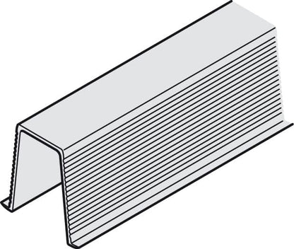 HAWA Junior 40/Z Single 88 Lb. Sliding Door Hardware Fitting Set Top Hung System with Upper Track 4' 7 1/8" up to 6' 6 3/4"